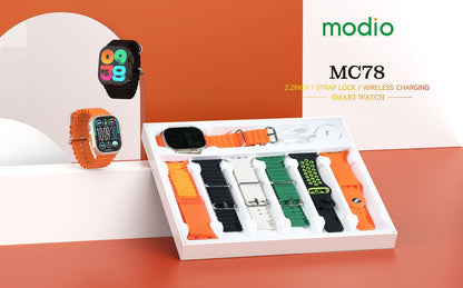 7 in 1 New MODIO MC78 Ultra Smartwatch